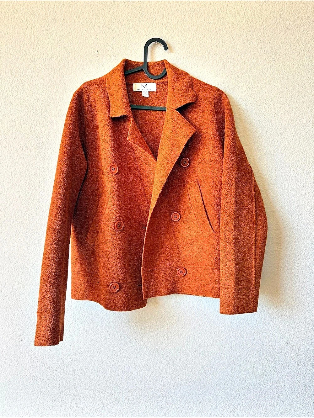 Magaschoni Double-Breasted Jacket in Brown XS